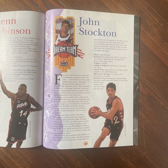 1996 Dream Team tour Commemorative game program USA BASKETBALL poster Included - Picture 9 of 11